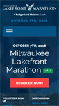 Mobile Screenshot of milwaukeelakefrontmarathon.org