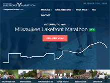 Tablet Screenshot of milwaukeelakefrontmarathon.org